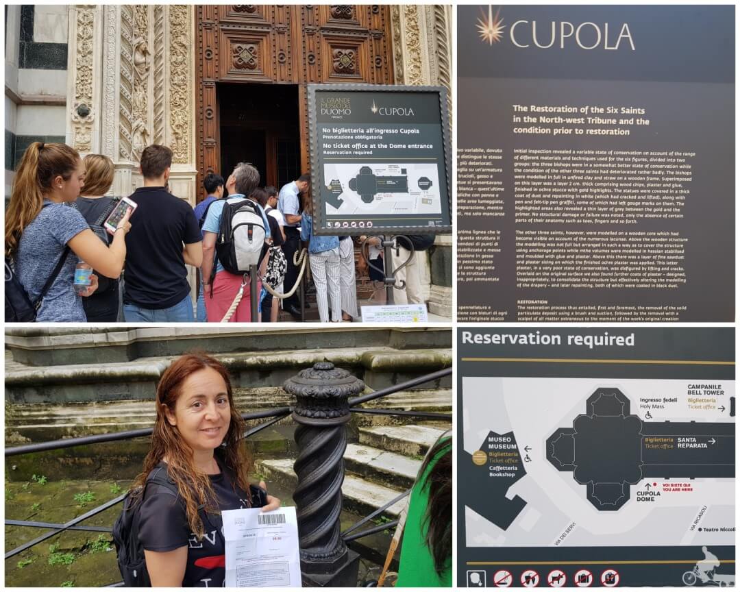 lugar de la entrada cupula catedral de florencia