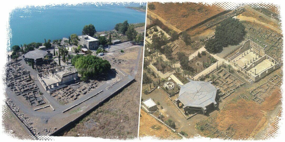cafarnaum vista drone - Excursión a Nazaret Tiberíades y Galilea