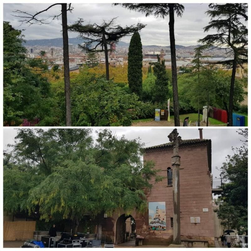 vistas barcelona desde poble espanyol