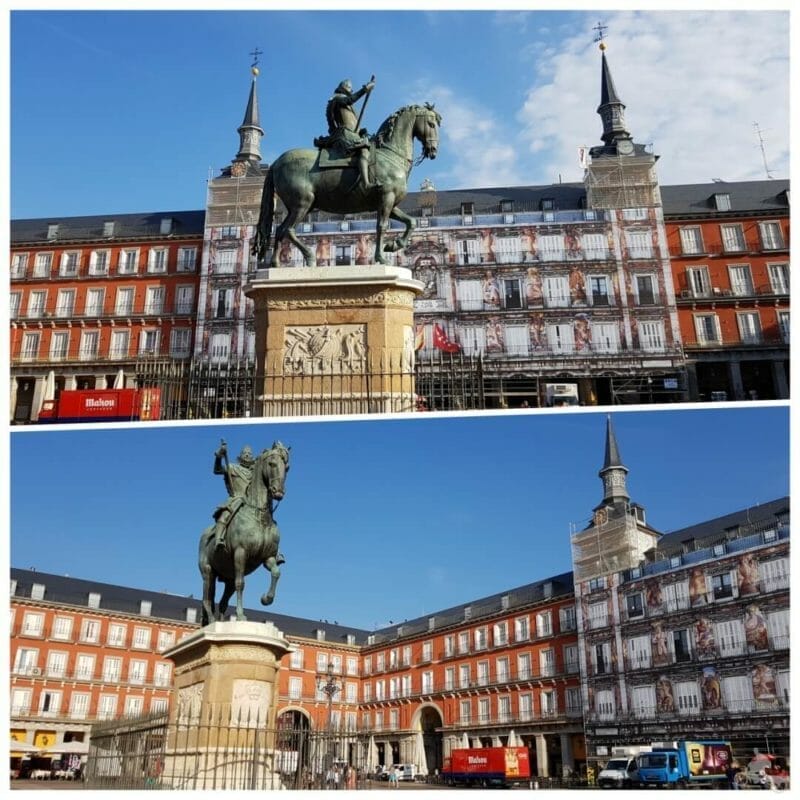 estatua ecuestre felipe iii madrid plaza mayor