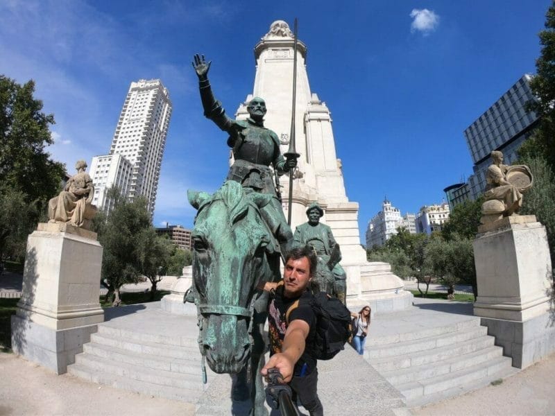 plaza-espana madrid cervantes quijote