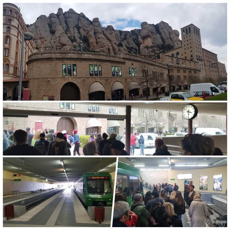 estación tren cremallera Montserrat