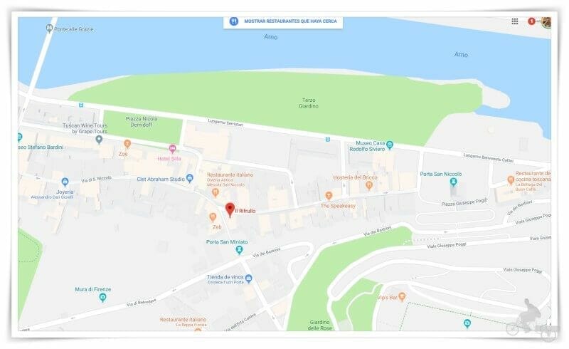 mapa florencia en dos días