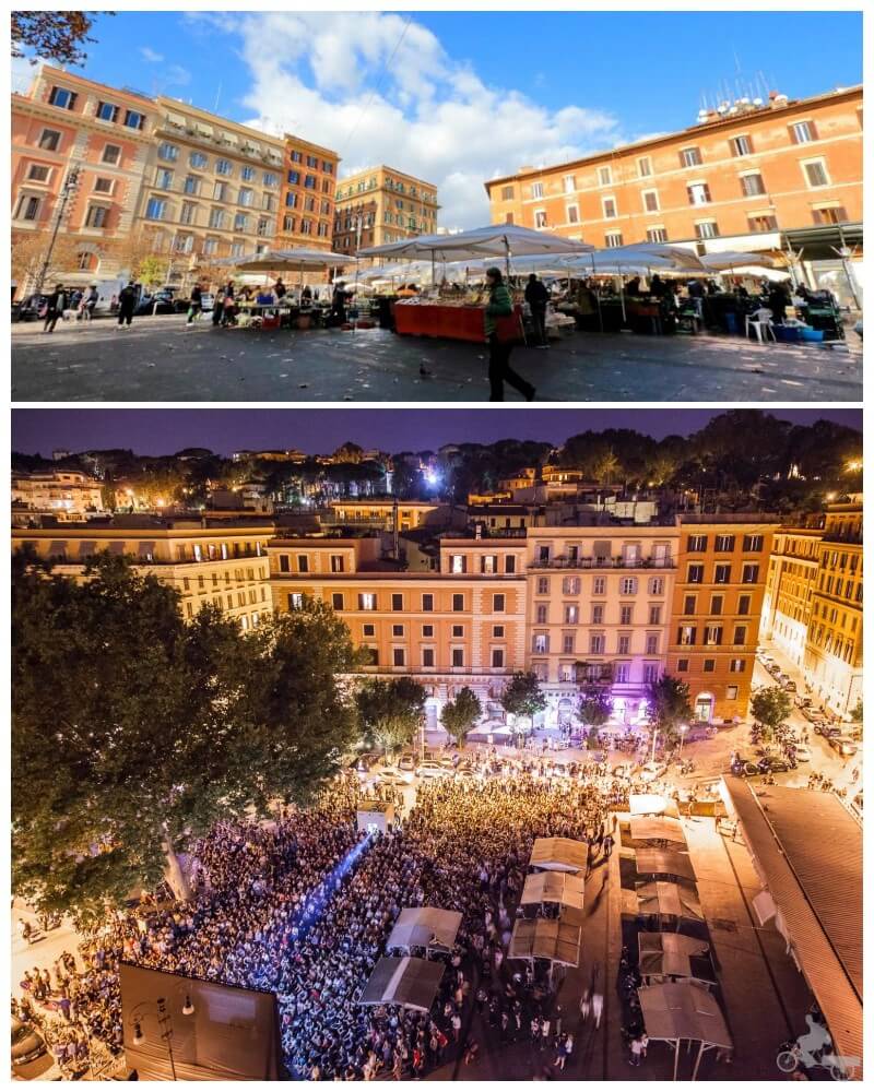 plaza san cosimato Trastevere