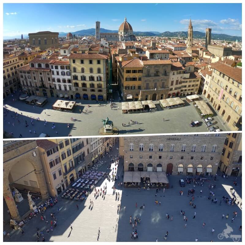 vistas desde la torre arnolfo en el palazzo Vecchio