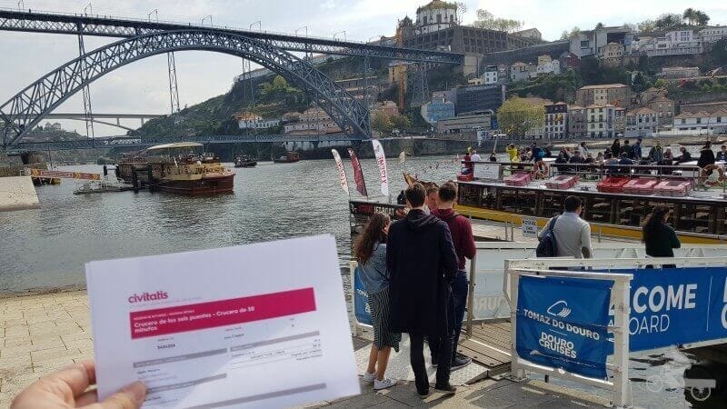 crucero de los 6 puentes de oporto con civitatis
