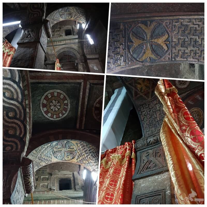 paredes y techos interior bet maryam lalibela