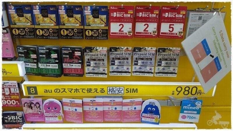 sim con internet japon