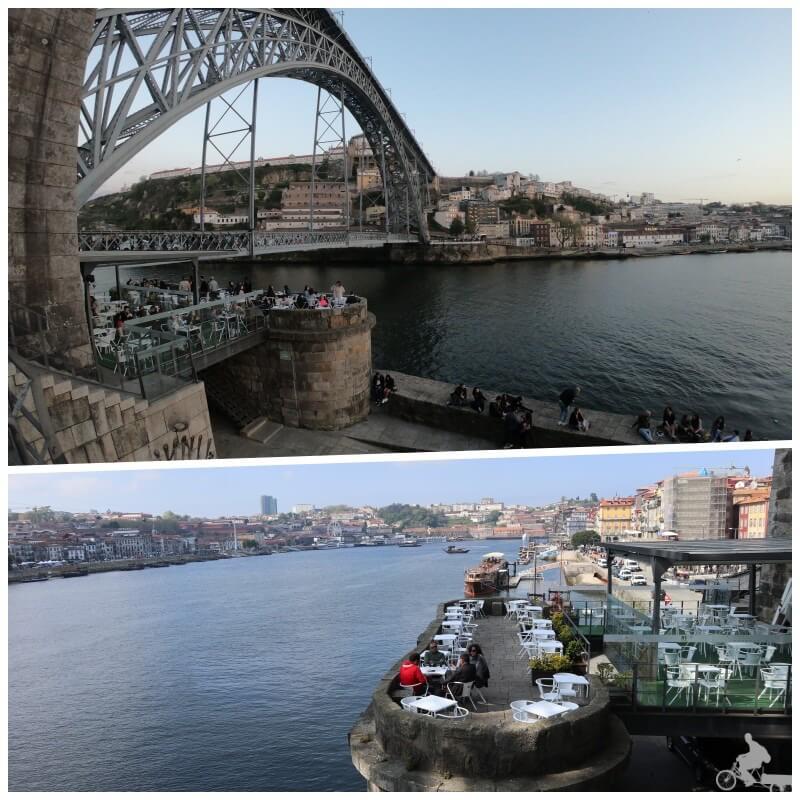 bar bajo el puente don luis I en oporto