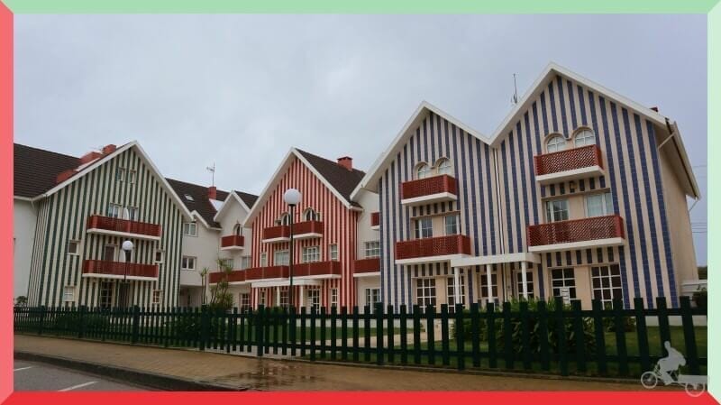 casas rayas y colores en costa nova aveiro