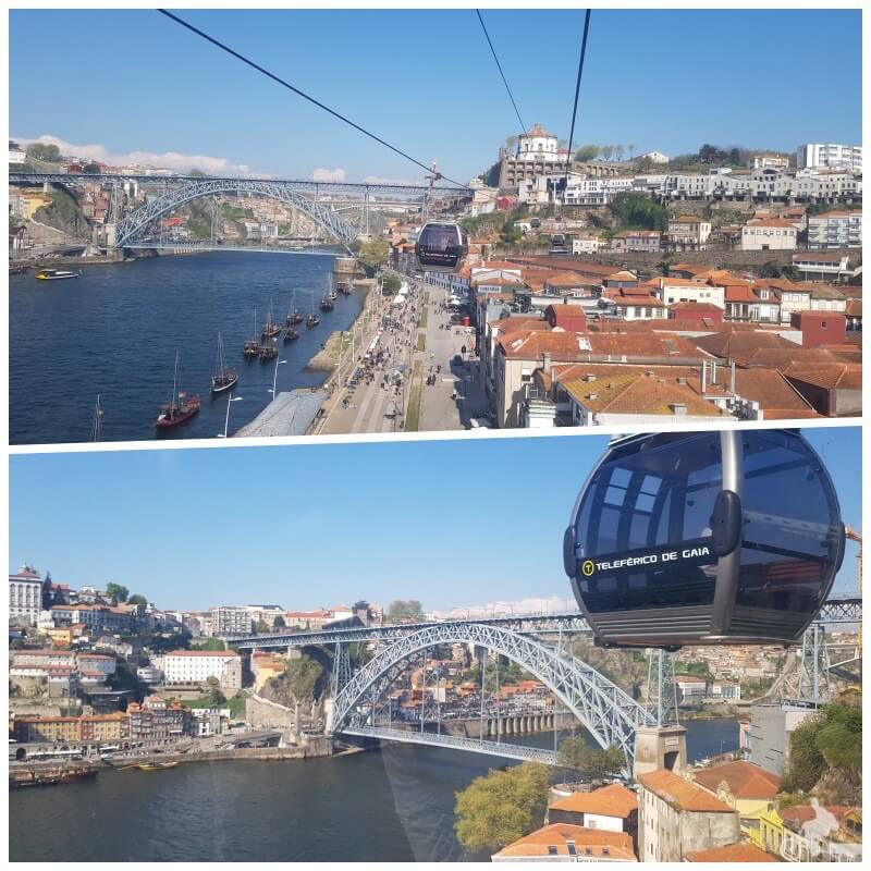 puente don luis I desde teleferico de gaia
