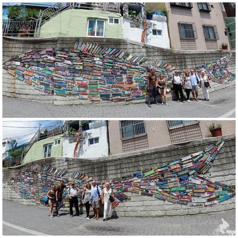 Fish Crisscrossing Through The Alley - Gamcheon Culture Village