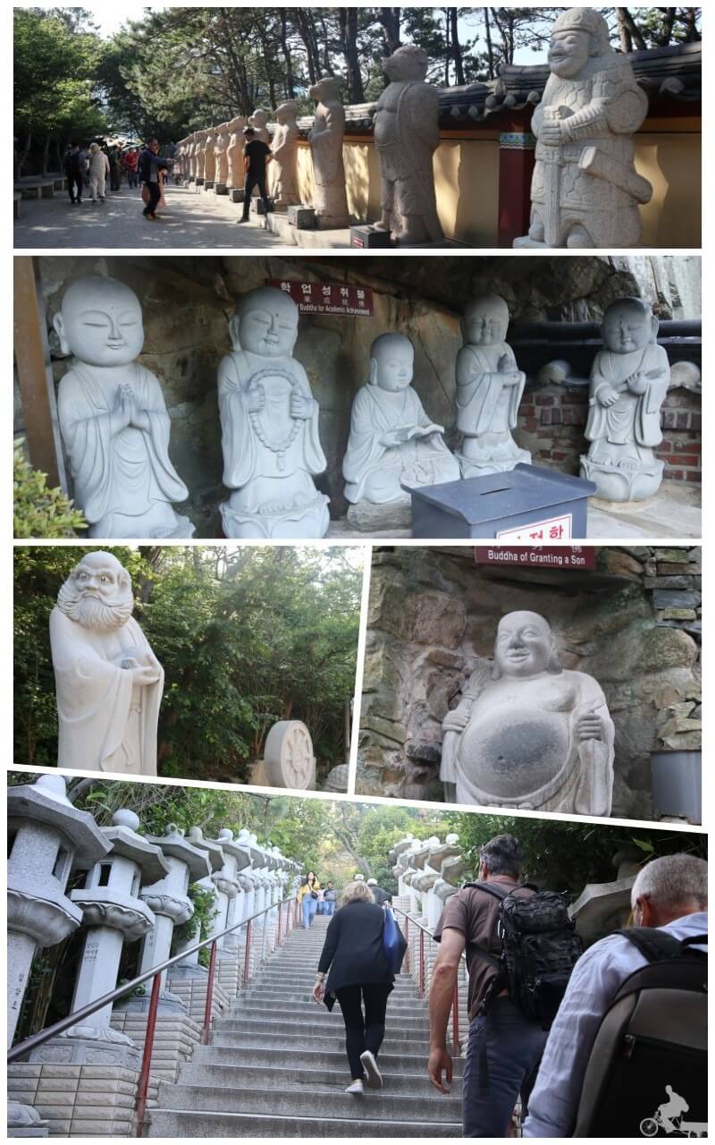 esculturas templo haedong yonggungsa