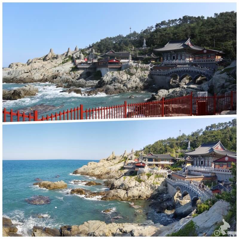 templo junto al mar en busan corea sur