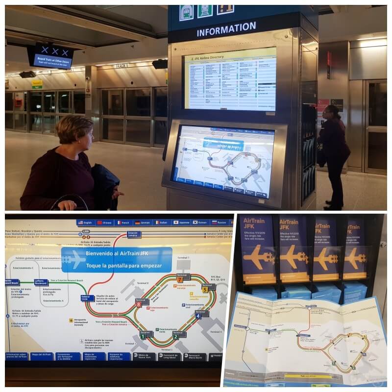 Panel info AirTrain, Aeropuerto JFK