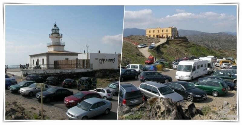 aparcar en el cap de creus