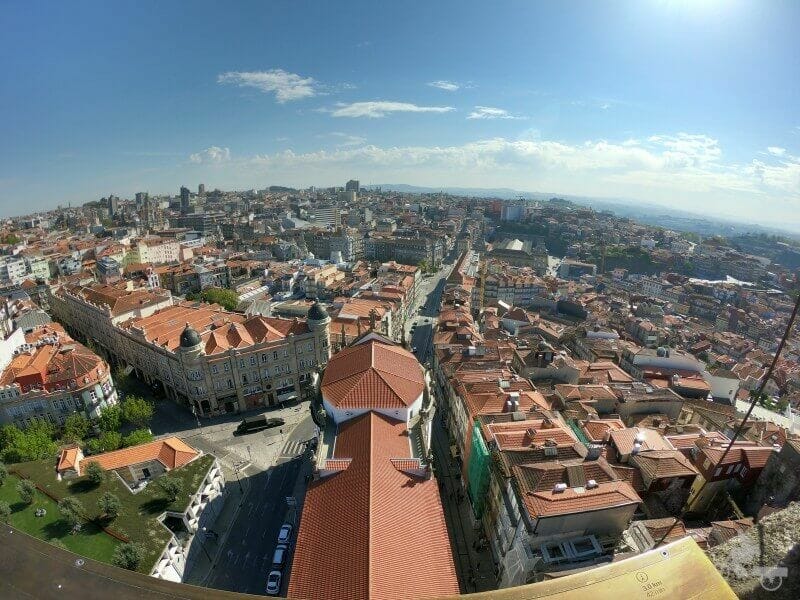 vistas desde la torre de los Clérigos de Oporto