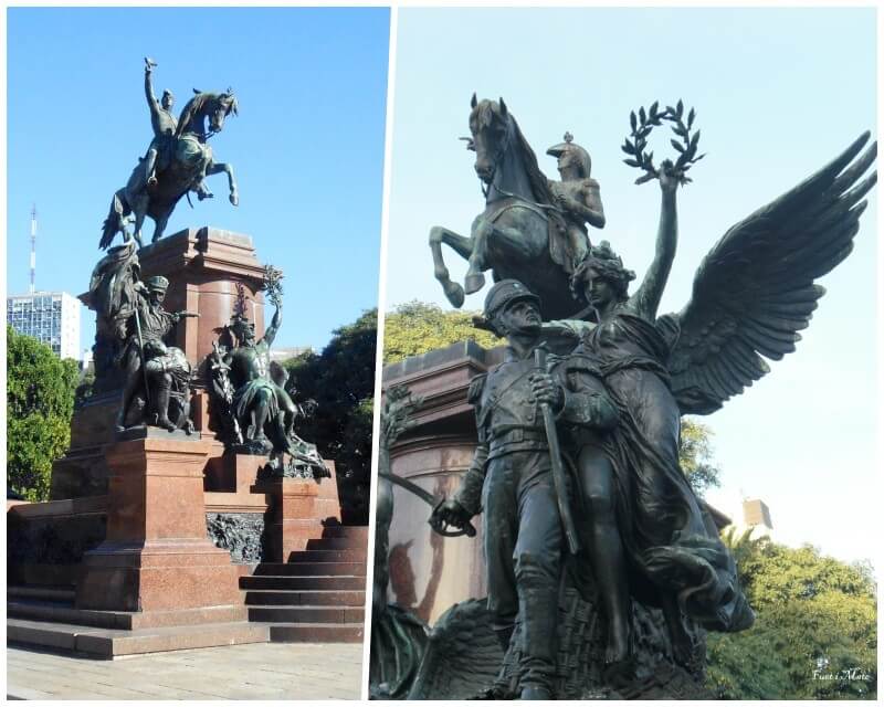 estatua ecuestre san martin en el retiro