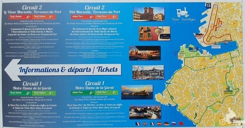 recorrido tren turístico - que ver y hacer en Marsella en una escala de crucero