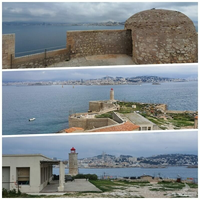 vistas de notre dame de la garde desde isla de if