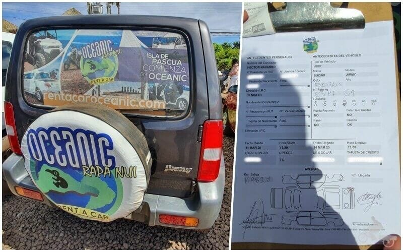 oceanic alquilar coche rapa nui