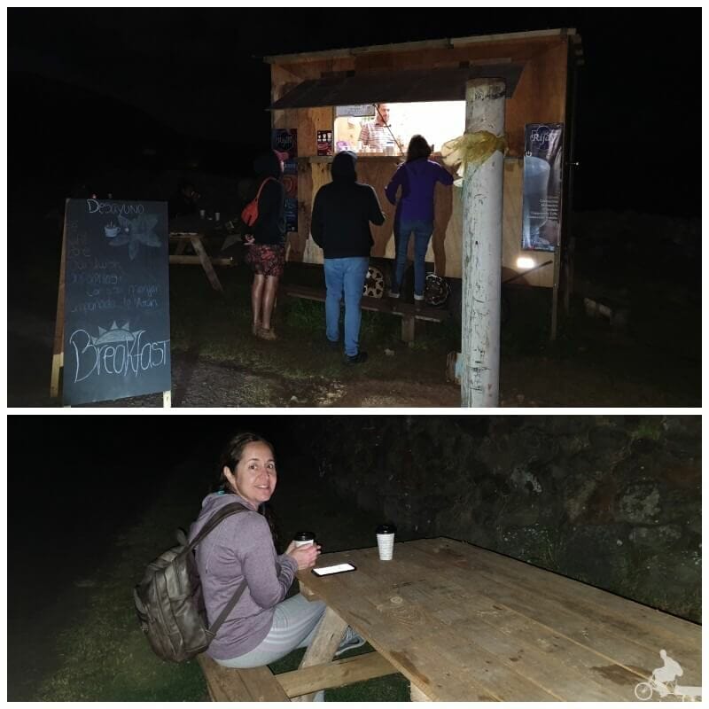 desayuno amanecer en Tongariki