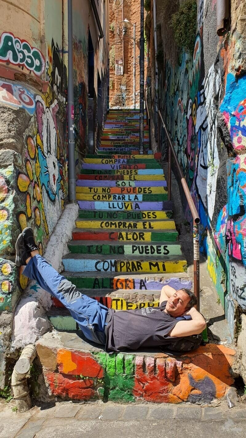 Escaleras Pasaje Bavestrello de Valparaíso