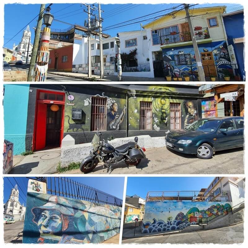 murales del Museo del Cielo abierto en el Cerro Bellavista