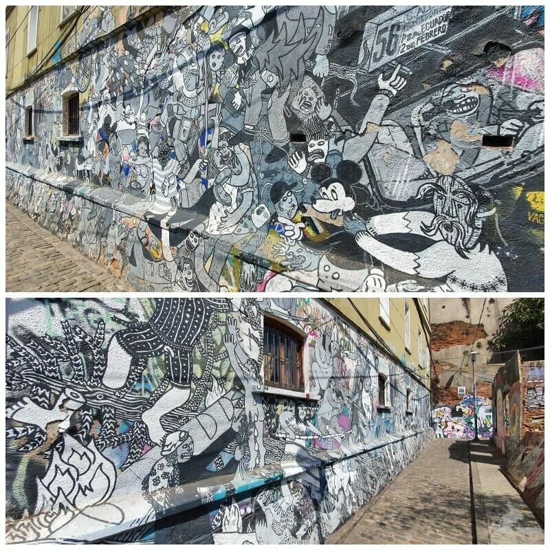graffitis de Valparaíso