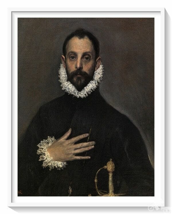 caballero de la mano en el pecho del Greco - qué ver en el museo del Prado