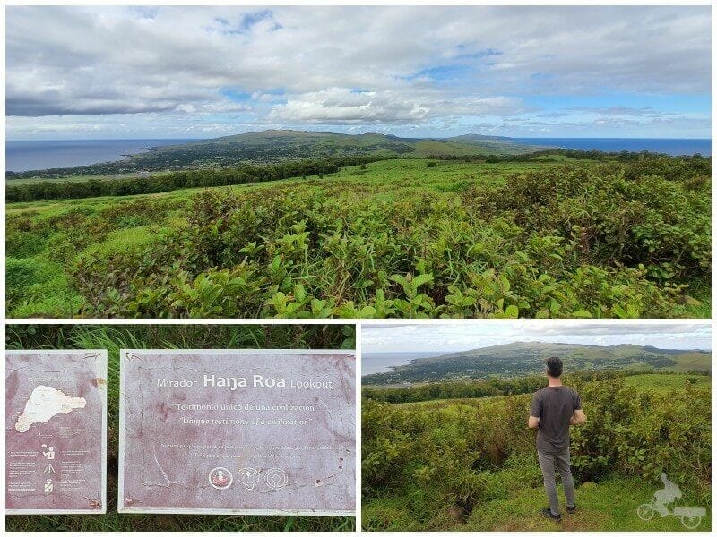 mirador de Hanga Roa camino Orongo y Rano Kau