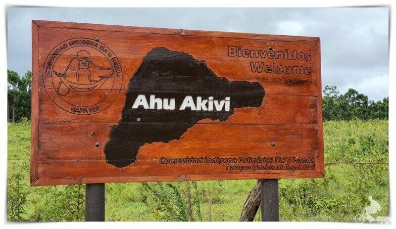 Ahu Akivi en isla de Pascua
