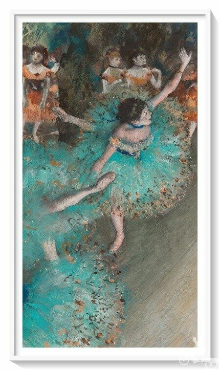 bailarina basculando bailarina verde