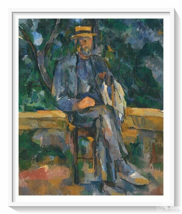 hombre sentado de Paul Cézanne