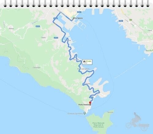 cómo ir de la Spezia a Portovenere