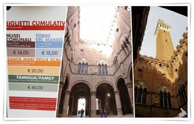 entrada de la Torre del Mangia precios
