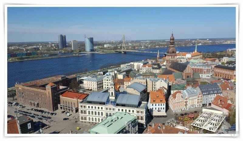 iglesia de San Pedro de Riga vistas desde la torre