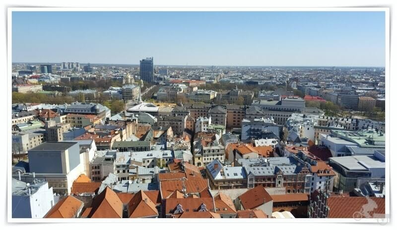 iglesia de San Pedro de Riga vistas desde la torre