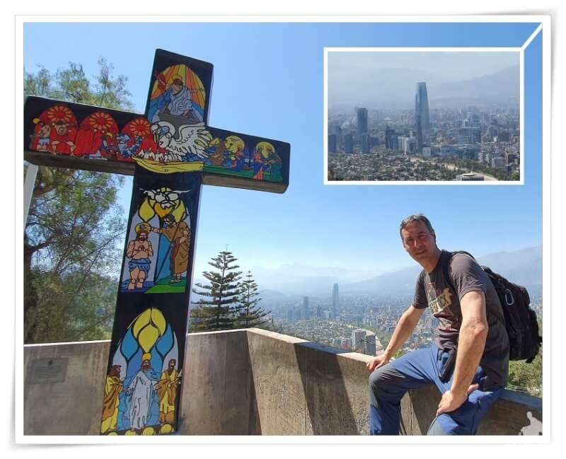 Costanera center desde el cerro de San cristóbal