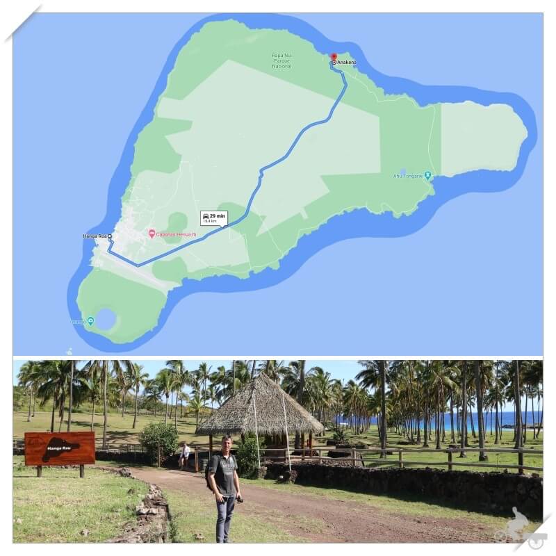 cómo ir a la playa de Anakena