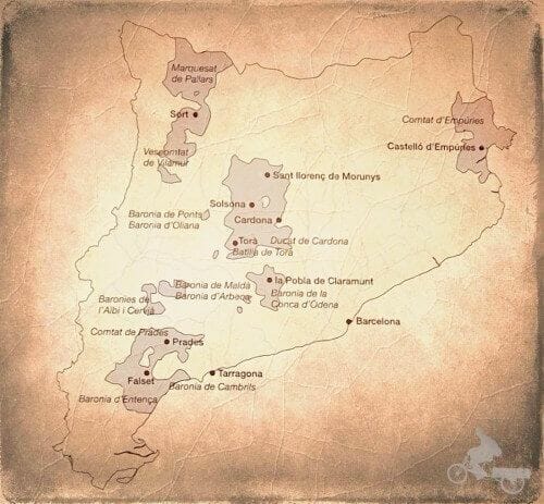 mapa de las propiedades de los Cardona