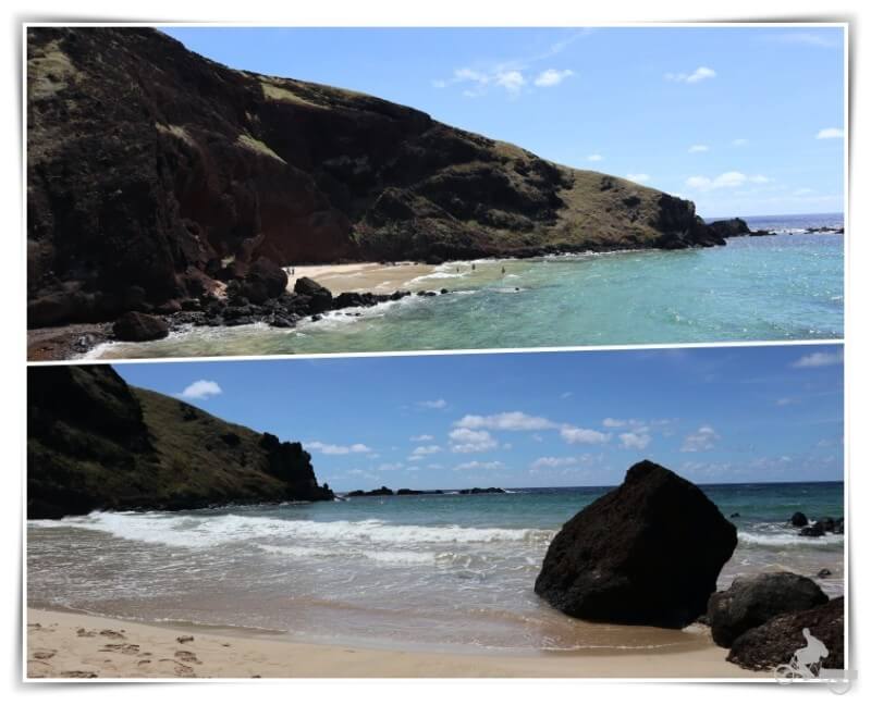 playa Ovahe de isla de Pascua