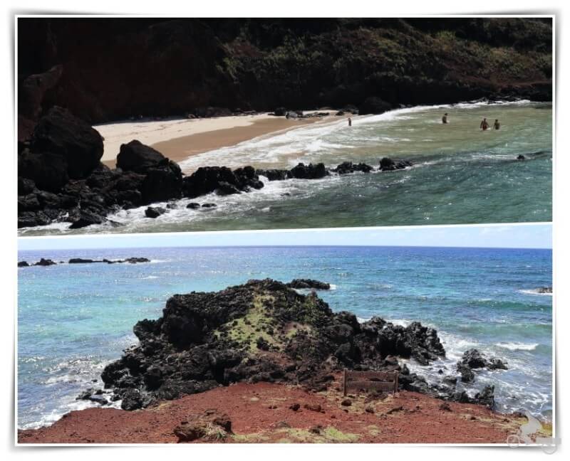 playa Ovahe de isla de Pascua