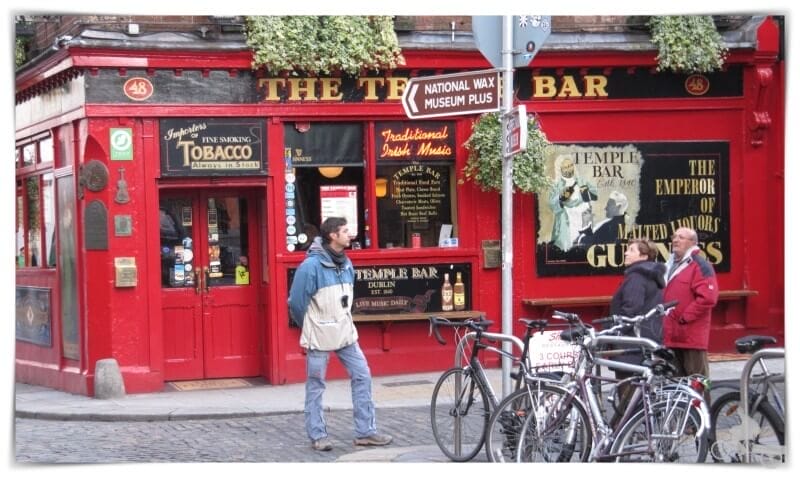 Pub Temple bar - mejores free tours en Dublín