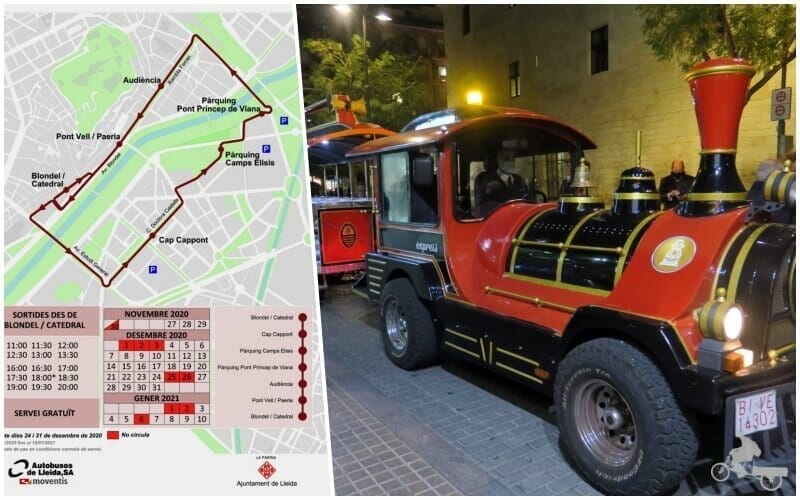 trenecito de Navidad en lleida