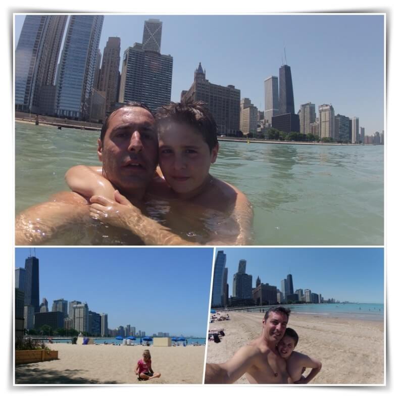 bañarse lago michigan