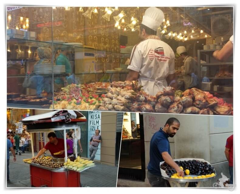 puestos callejeros de Estambul