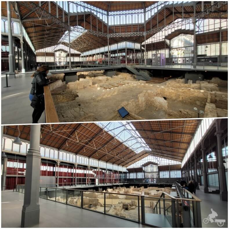 interior mercado de El Born yacimiento