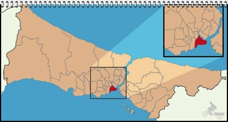 mapa del Cuerno de Oro de Estambul