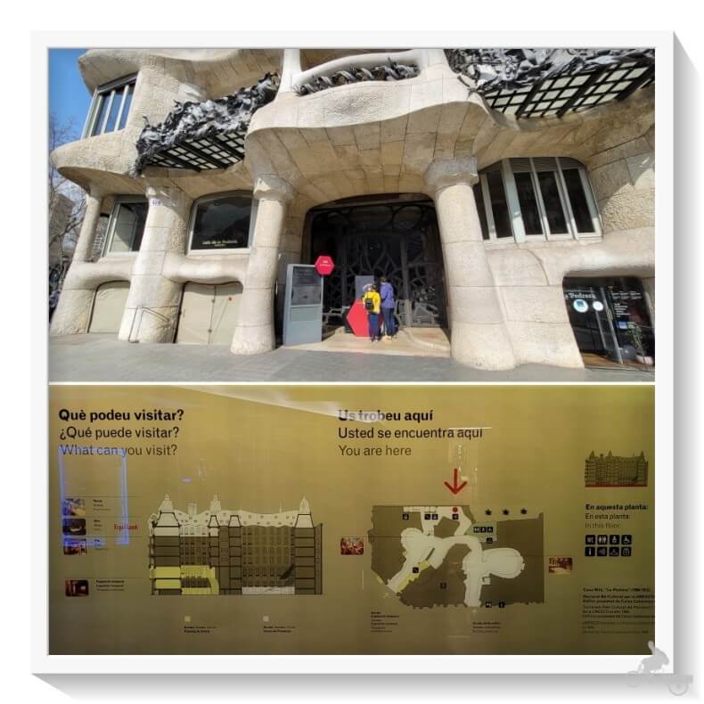 acceso a la Pedrera